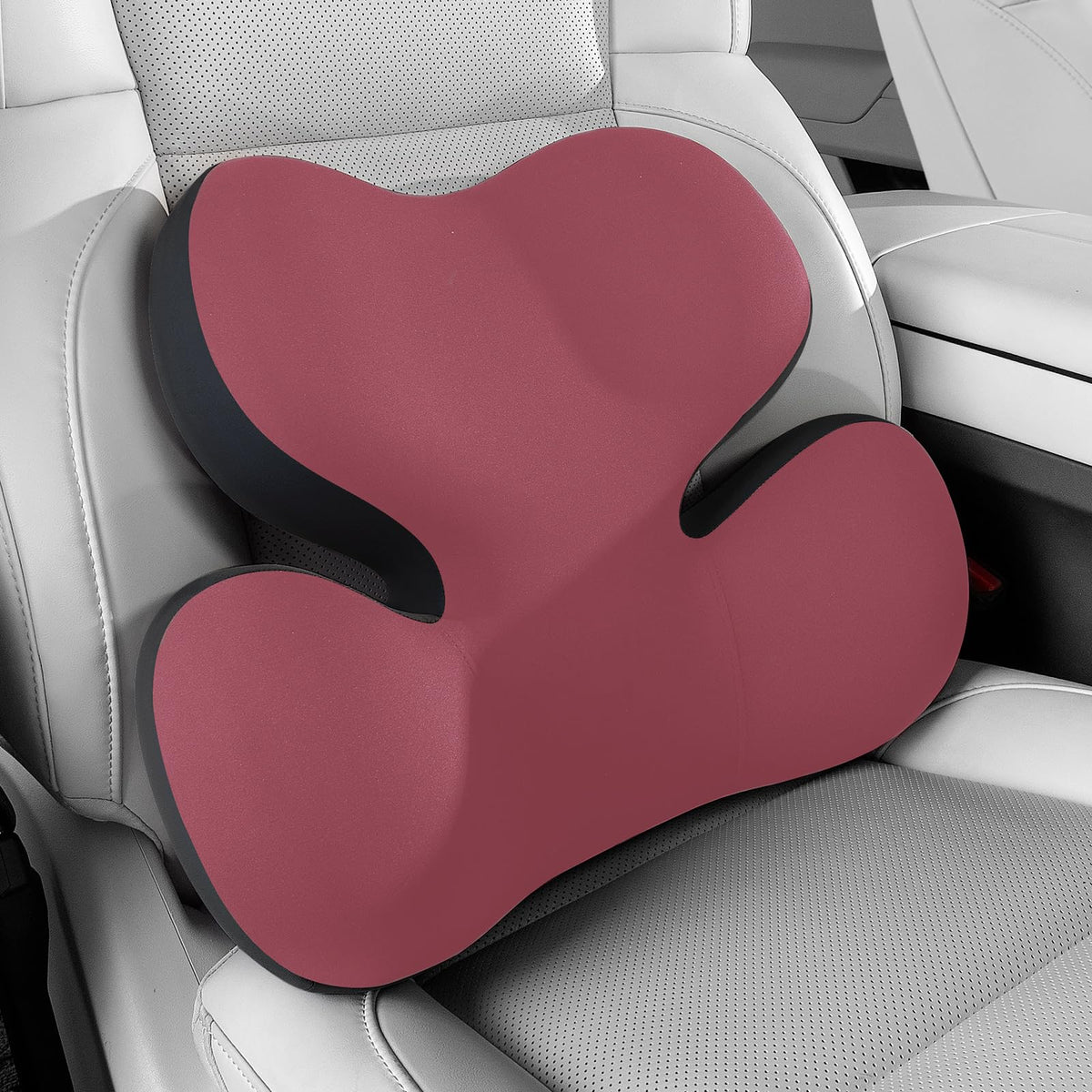 BEBAS Ergonomic Memory Foam Lumbar Support Pillow for Car, BlackGray