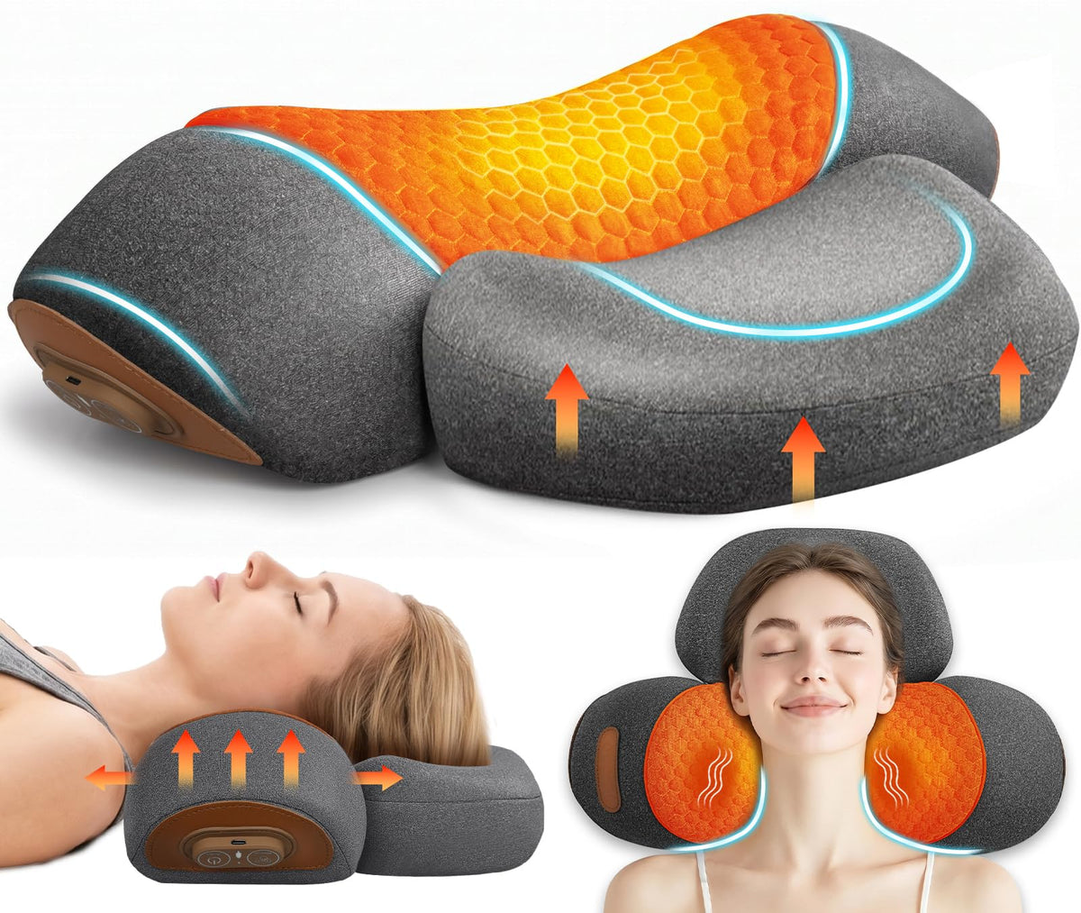 Lumbar Support Pillow,Ergonomic Memory Foam Lumbar Pillow for Chairs Black
