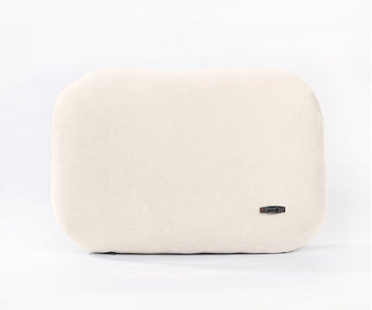 Beige Lumbar Support Pillow for Car Recliner Soft Lower Back Waist Cushion