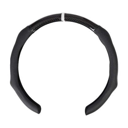 Car Steering Wheel Cover Napa Leather Non Slip Vehicle Steering Wheel Cover Protector, Quick Install Comfy Automotive Interior Decor, Universal fit 14½ to 15 inches Car Pickup SUV 14.5 to 15 inches