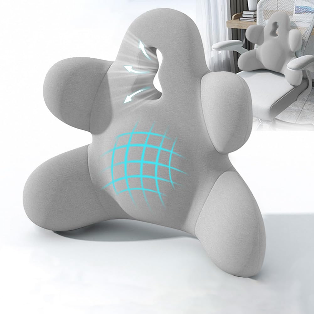 Lumbar Support Pillow for Office Chair, Back Support Pillow for Car, Chair