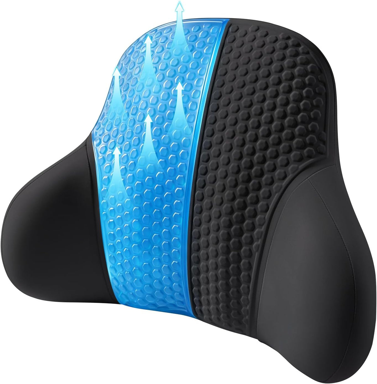 BABUR Gel Lumbar Support Pillow for Car, Lower Back Support Pain Relief