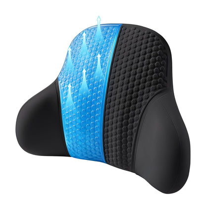 BABUR Gel Lumbar Support Pillow for Car, Lower Back Support Pain Relief