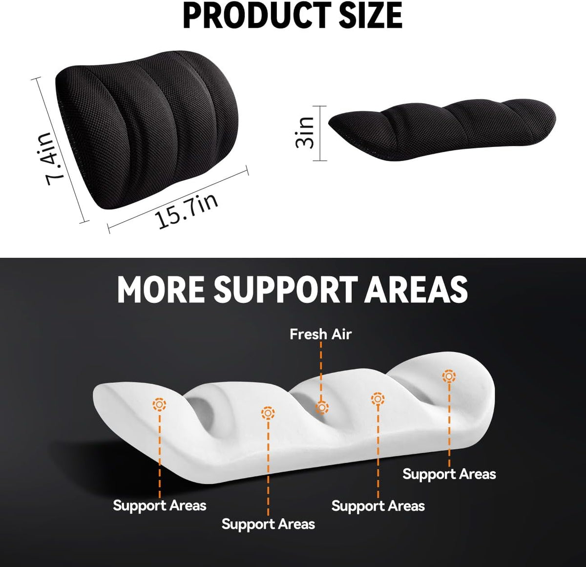 Lumbar Support Pillow for Office Chair Car,Back Support for Office Chair