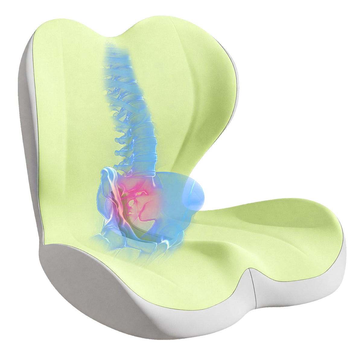 Seat Cushion for Office Chair, Ergonomic Cushion with Lumbar Support Pillow
