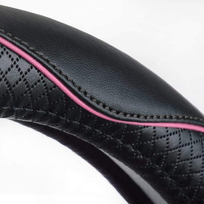 Rueesh Steering Wheel Cover Microfiber Leather Universal for 14.5-15 Inch
