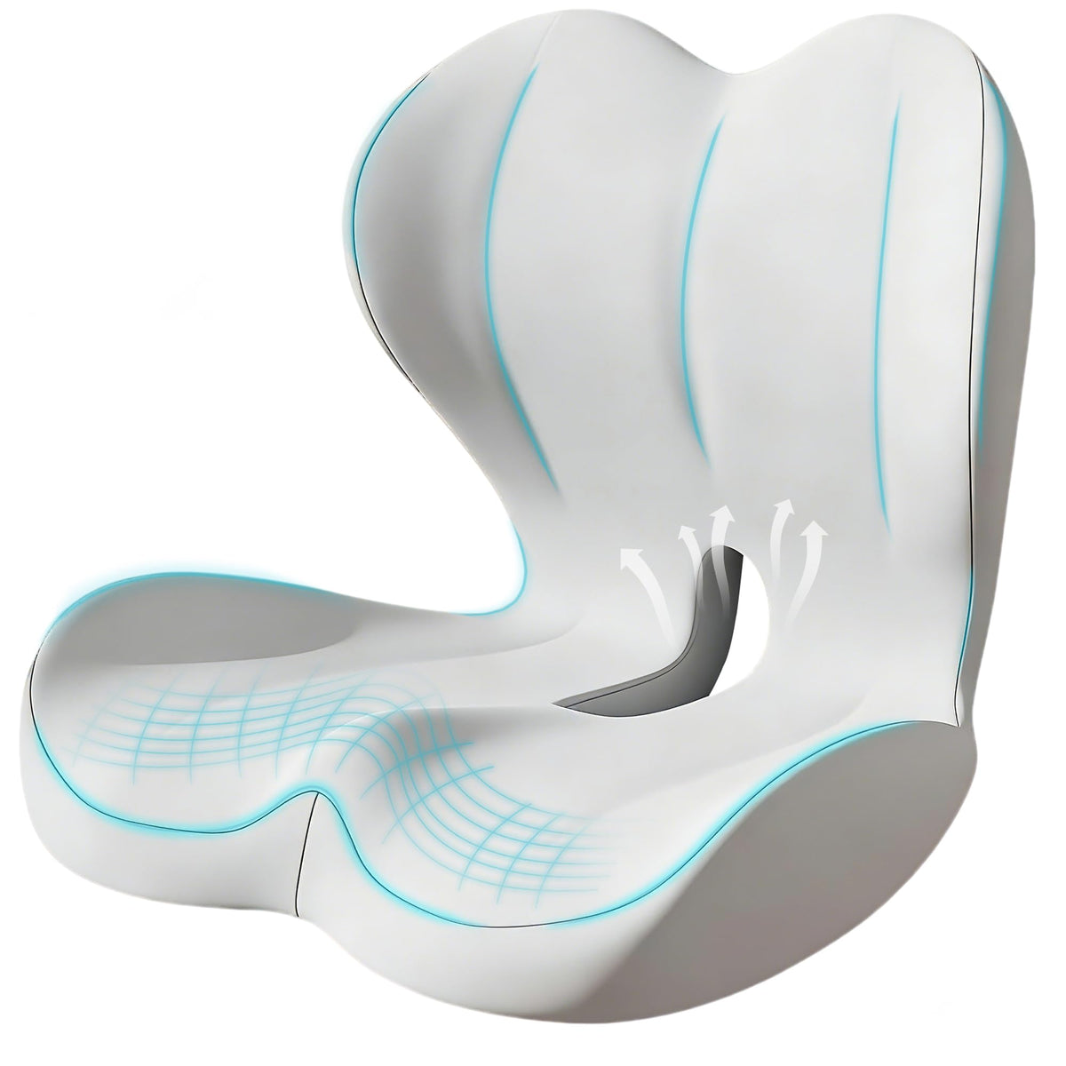 Seat Cushion for Office Chair, Ergonomic Cushion with Lumbar Support Pillow