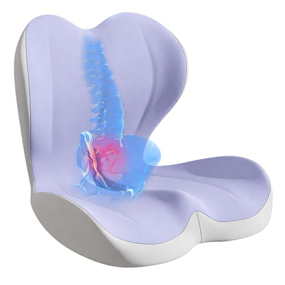 Seat Cushion for Office Chair, Ergonomic Cushion with Lumbar Support Pillow