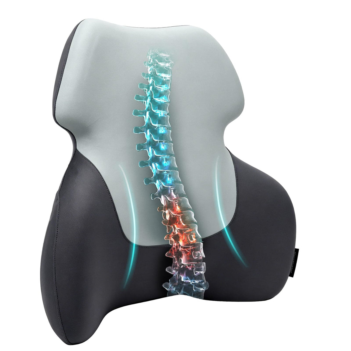 Season Guard Back Support Pillow, Lumbar Pain Relief Cushion for Office/Car