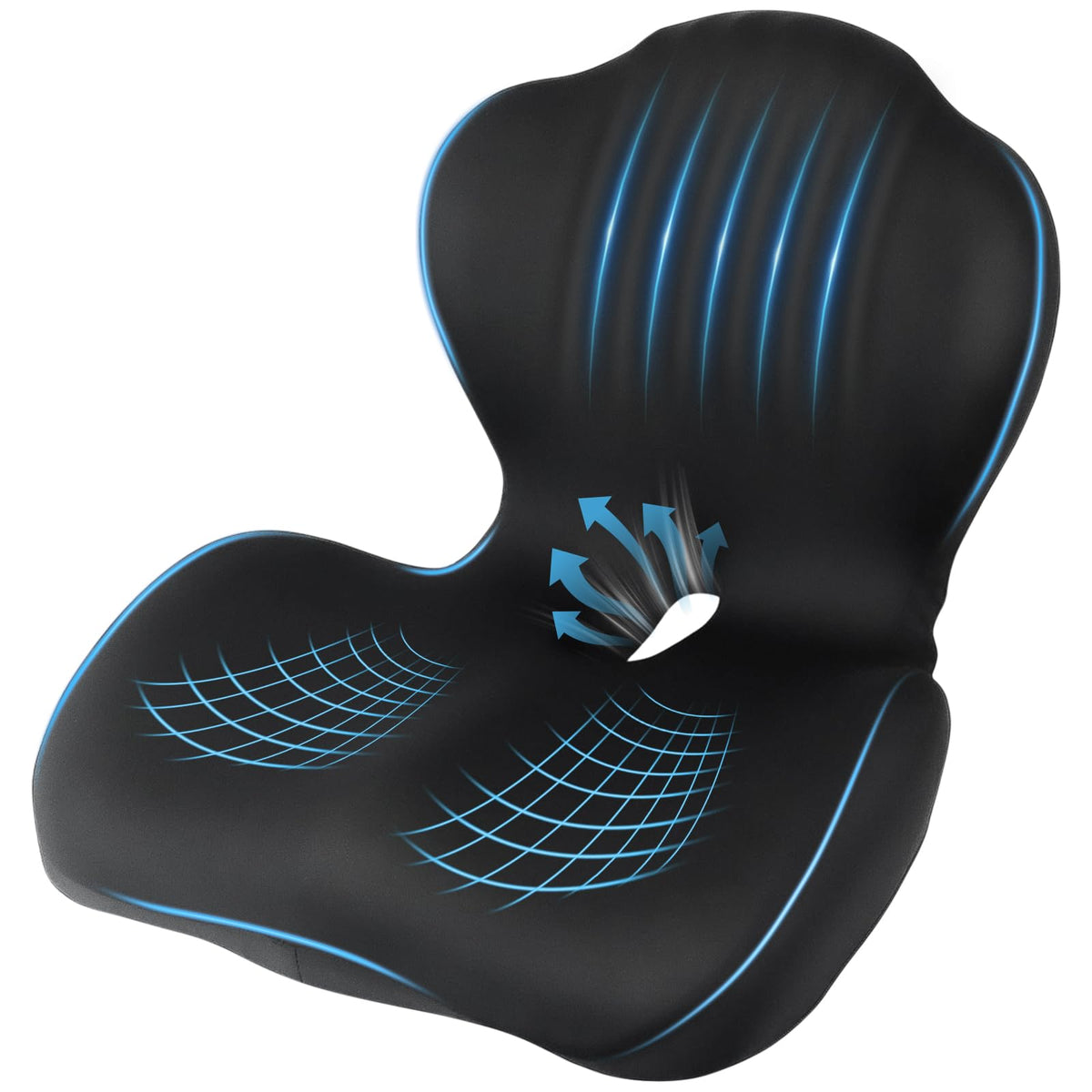 Car Seat Cushion Office Chair Cushion with Lumbar Support Pillow