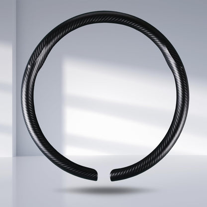 Steering Wheel Cover Carbon Fiber Car Steering Wheel Cover, Glossy Black