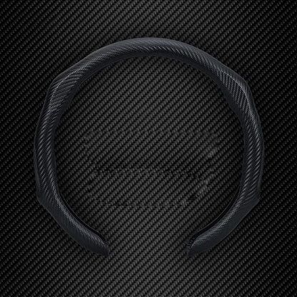 Quick Install Sporty Perforated Nappa Leather Steering Wheel Cover with Red Circular Stripe Trim Universal fit Any 14½ to 15 inches Car Pickup SUV 14.5 to 15 inches SW