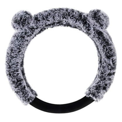 BDK Black Genuine Leather Steering Wheel Cover Large 15.5 to 16 inch