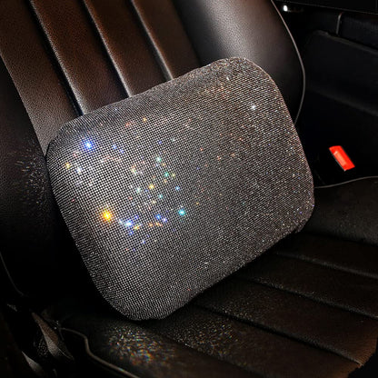 Beige Lumbar Support Pillow for Car Recliner Soft Lower Back Waist Cushion