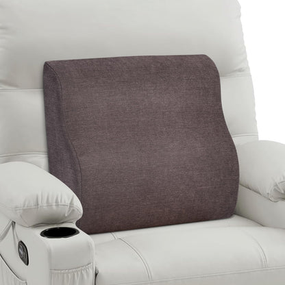 Back Support Pillow for Recliner Dual Layer Lumbar Support Pillow with Gel Memory Foam Ergonomic Orthopedic Couch Lumbar Cushions for Elderly Lower Back Pain Relief Washable Cover Brown