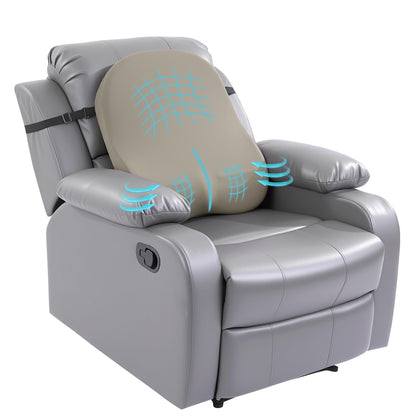 HOMBYS Extra Long Lumbar Support Pillow for Recliner Chair, 50D Molded Memory Foam Back Support Cushion with Full Back Support, Ergonomic Design & Breathable Cover