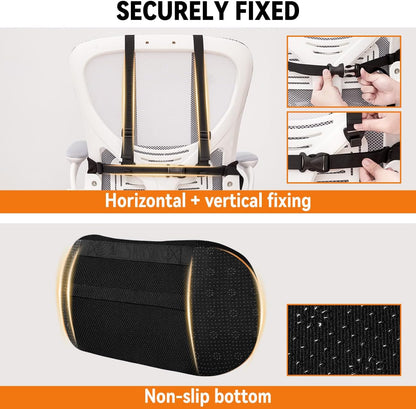 Lumbar Support Pillow for Office Chair Car,Back Support for Office Chair