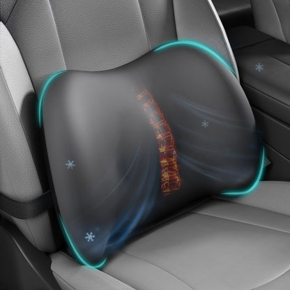 BYMECOST Lumbar Support Pillow for Car, Memory Foam Car Back Cushion