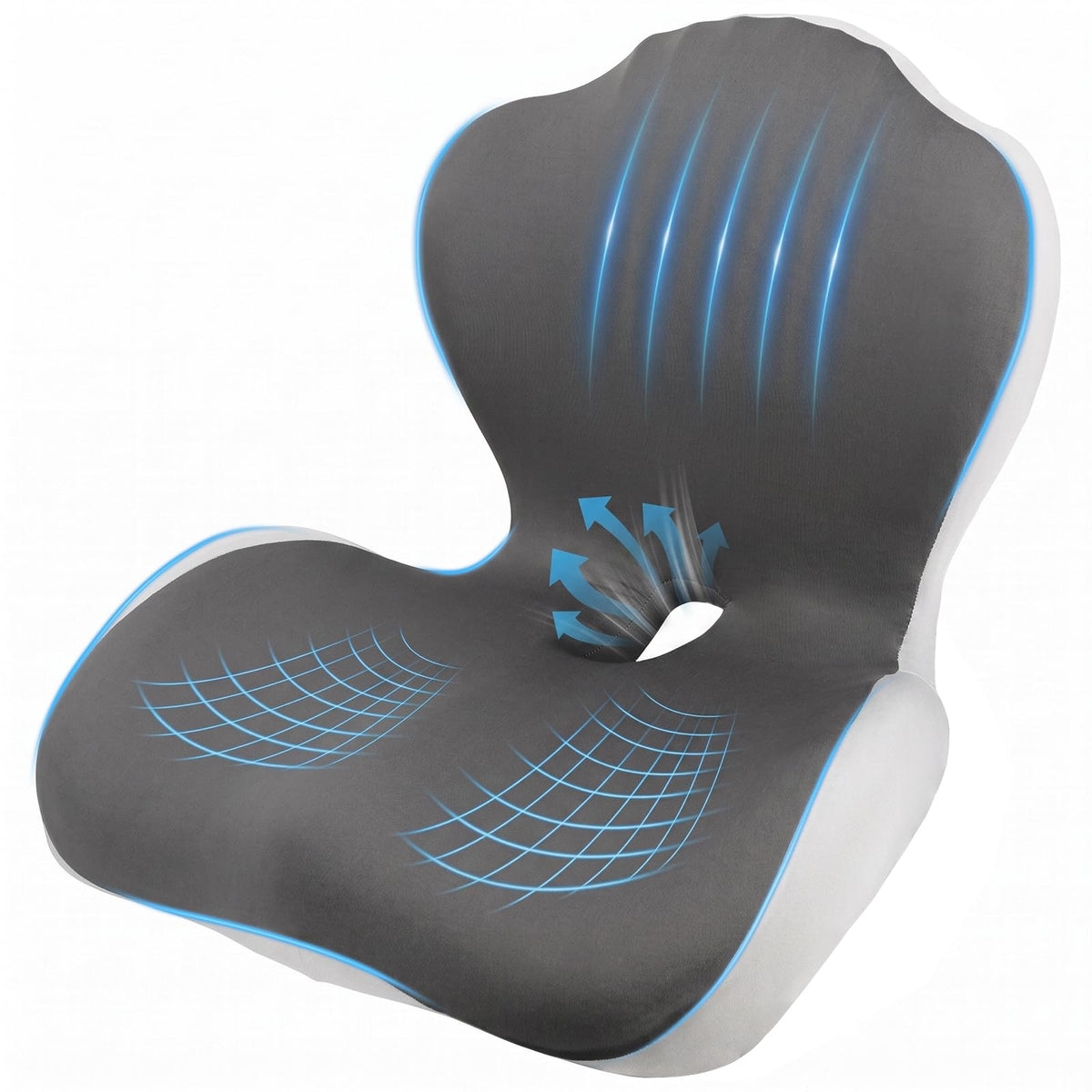 Car Seat Cushion Office Chair Cushion with Lumbar Support Pillow