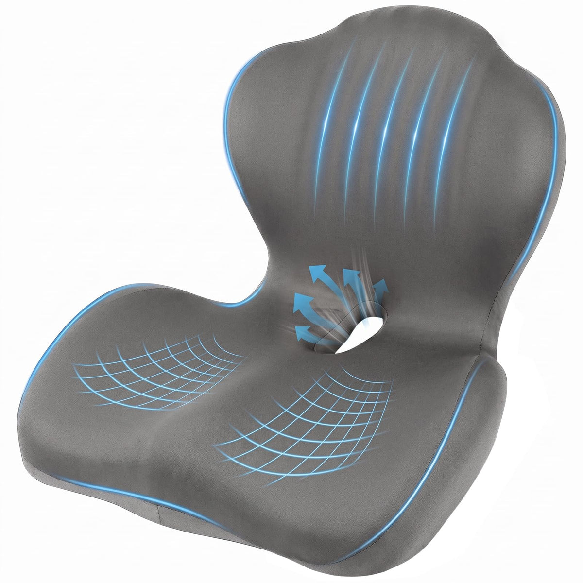 Car Seat Cushion Office Chair Cushion with Lumbar Support Pillow