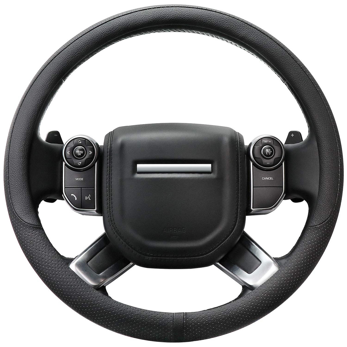 COFIT Breathable Car Steering Wheel Cover 16 inch Auto Universal Leather Wrap Non-Slip Steeringwheel Protector Automotive Interior Accessories, Beige (Suit for 15 1/2-16 inch)