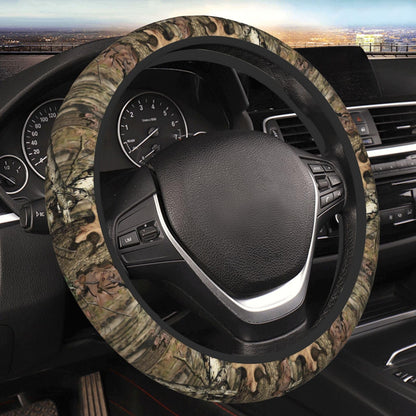 Black Leopard Cheetah Steering Wheel Cover for Women Girls