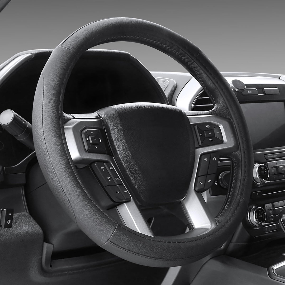 SEG Direct Car Steering Wheel Cover for F150 Tundra Range Rover 15.5"-16"