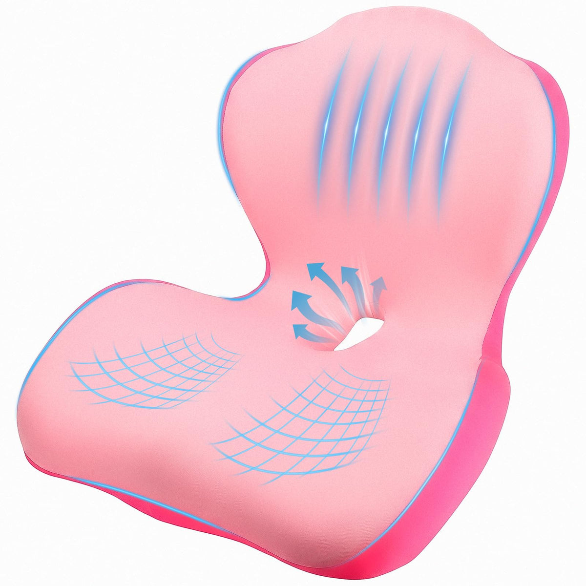 Car Seat Cushion Office Chair Cushion with Lumbar Support Pillow