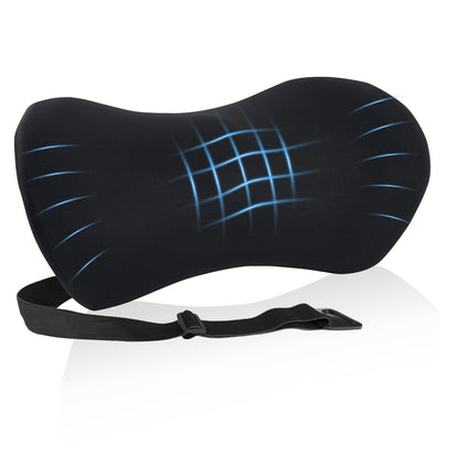 Lumbar Pillow, Memory Foam Lumbar Support Pillow for Office Chair and Car Seat, Back Support Pillow for Lower Back Pain Relief, Support Cushion Back Pillow for Sleeping, Resting, Driving, Traveling