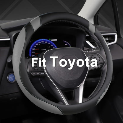 West Llama Customized Auto Car Steering Wheel Cover for Toyota (Black)