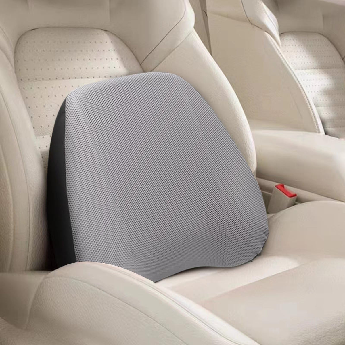 Super Cozy Lumbar Support Pillow for Car/Office Chair, 100% Memory Foam