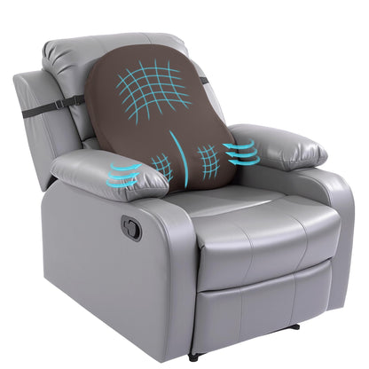 HOMBYS Extra Long Lumbar Support Pillow for Recliner Chair, 50D Molded Memory Foam Back Support Cushion with Full Back Support, Ergonomic Design & Breathable Cover