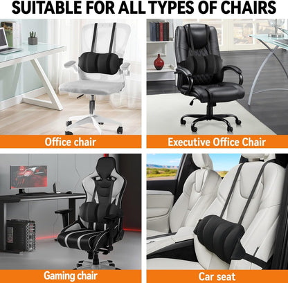 Lumbar Support Pillow for Office Chair Car,Back Support for Office Chair