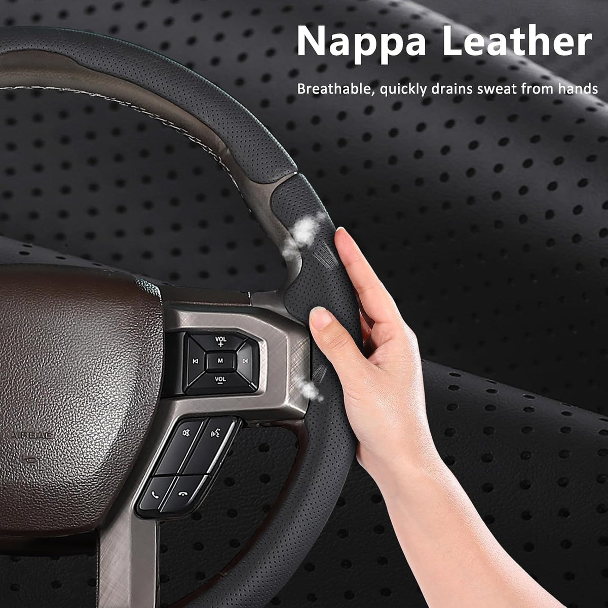 Steering Wheel Cover for Ford F150/F250/F350/F450/F550/Expedition