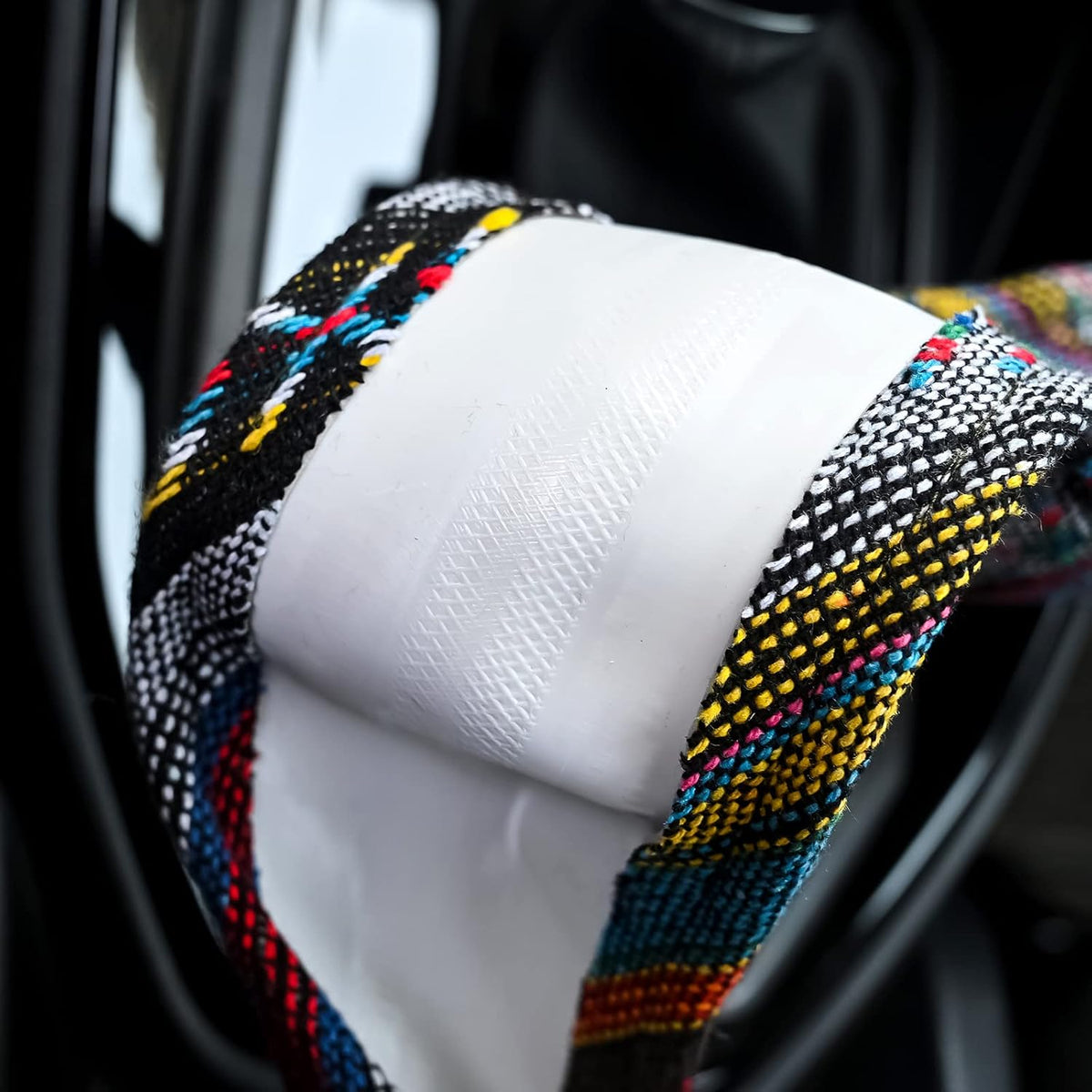 Valleycomfy Boho Steering Wheel Covers for Women Cloth Bohemian Universal