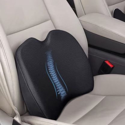 Super Cozy Lumbar Support Pillow for Car/Office Chair, 100% Memory Foam