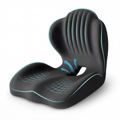 Ergonomic Lumbar & Seat Support Cushion