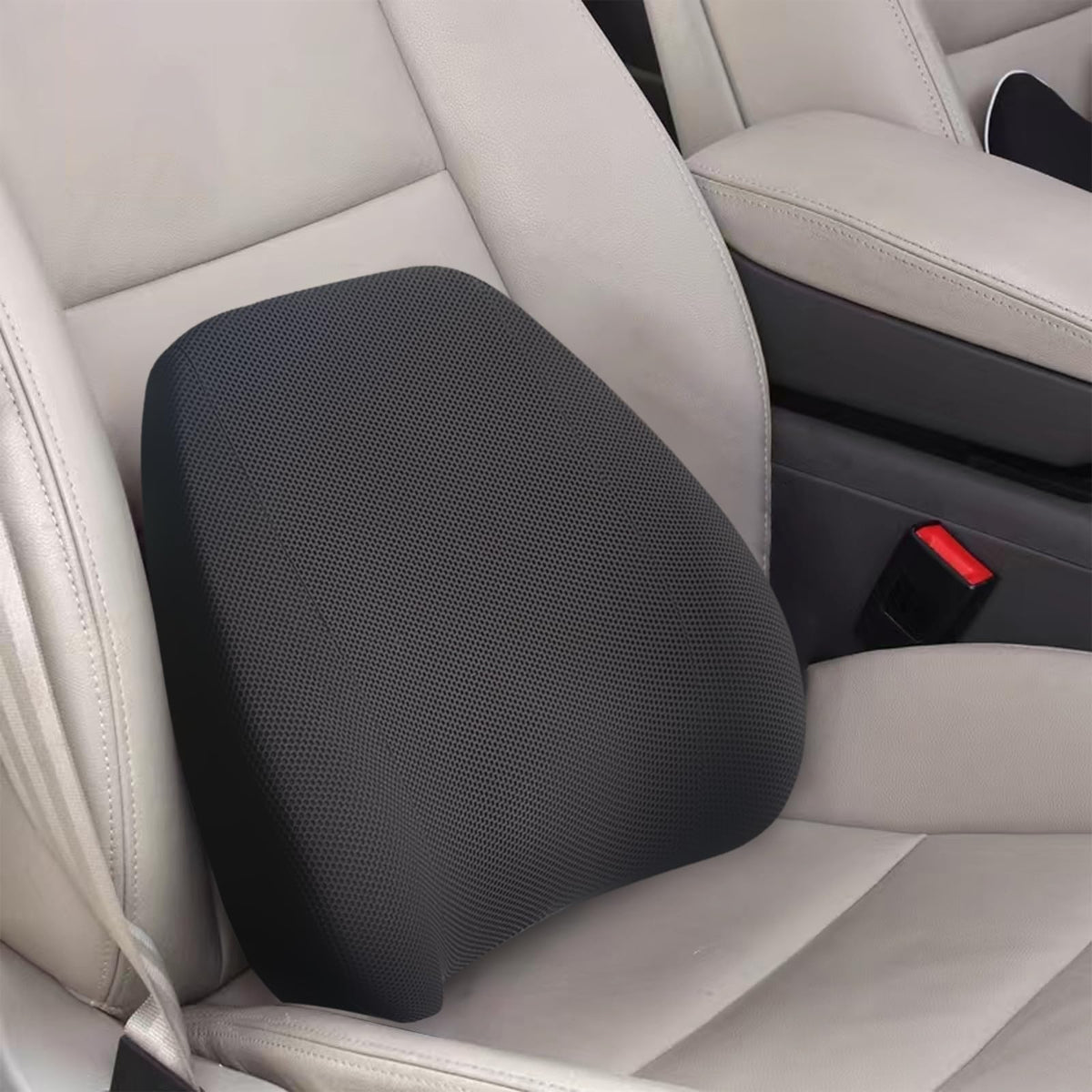 Super Cozy Lumbar Support Pillow for Car/Office Chair, 100% Memory Foam