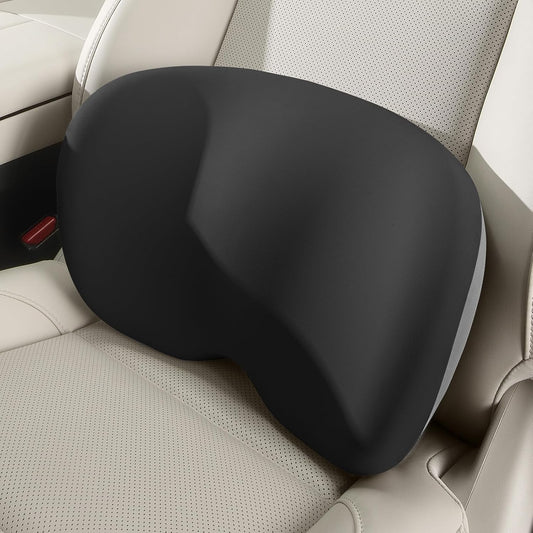 BEBAS Ergonomic Memory Foam Lumbar Support Pillow for Car, BlackGray