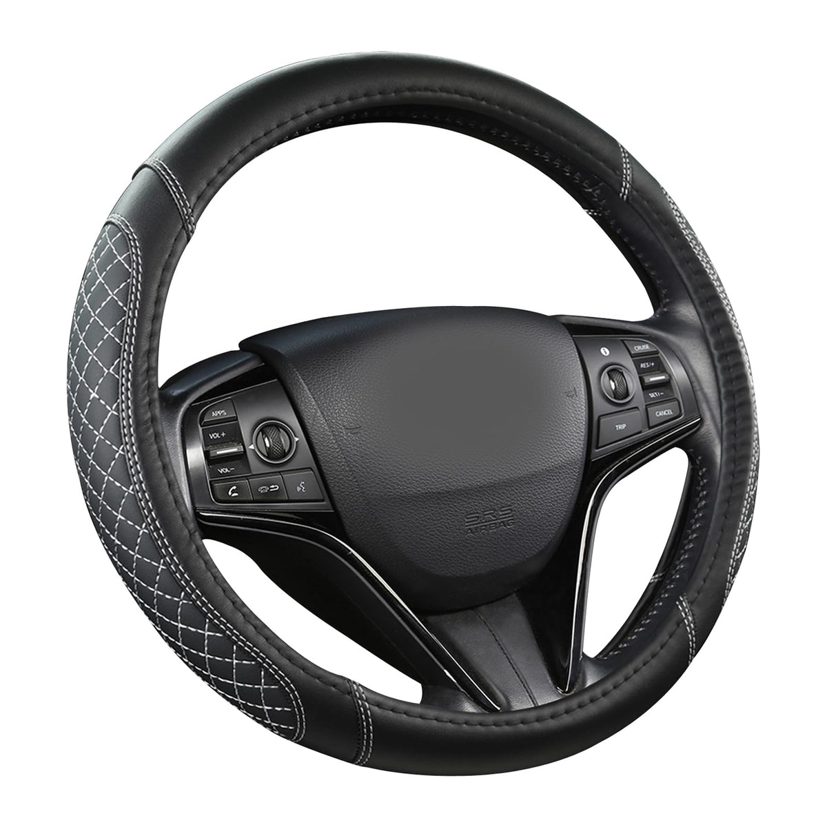 West Llama Customized Auto Car Steering Wheel Cover for Toyota (Black)