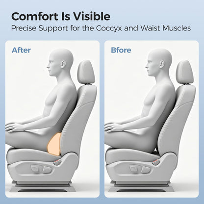 BABUR Lumbar Support Pillow for Car, Back Cushion for Low Back Pain Relief