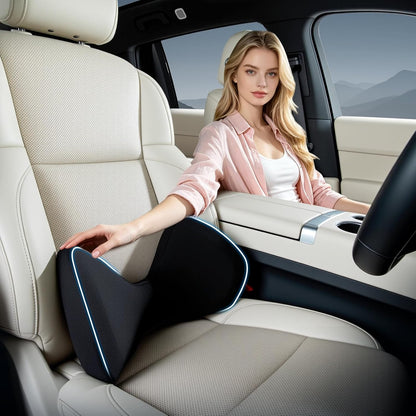 BABUR Lumbar Support Pillow for Car, Back Cushion for Low Back Pain Relief