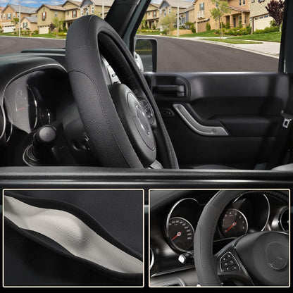 SEG Direct Car Steering Wheel Cover for F150 Tundra Range Rover 15.5"-16"