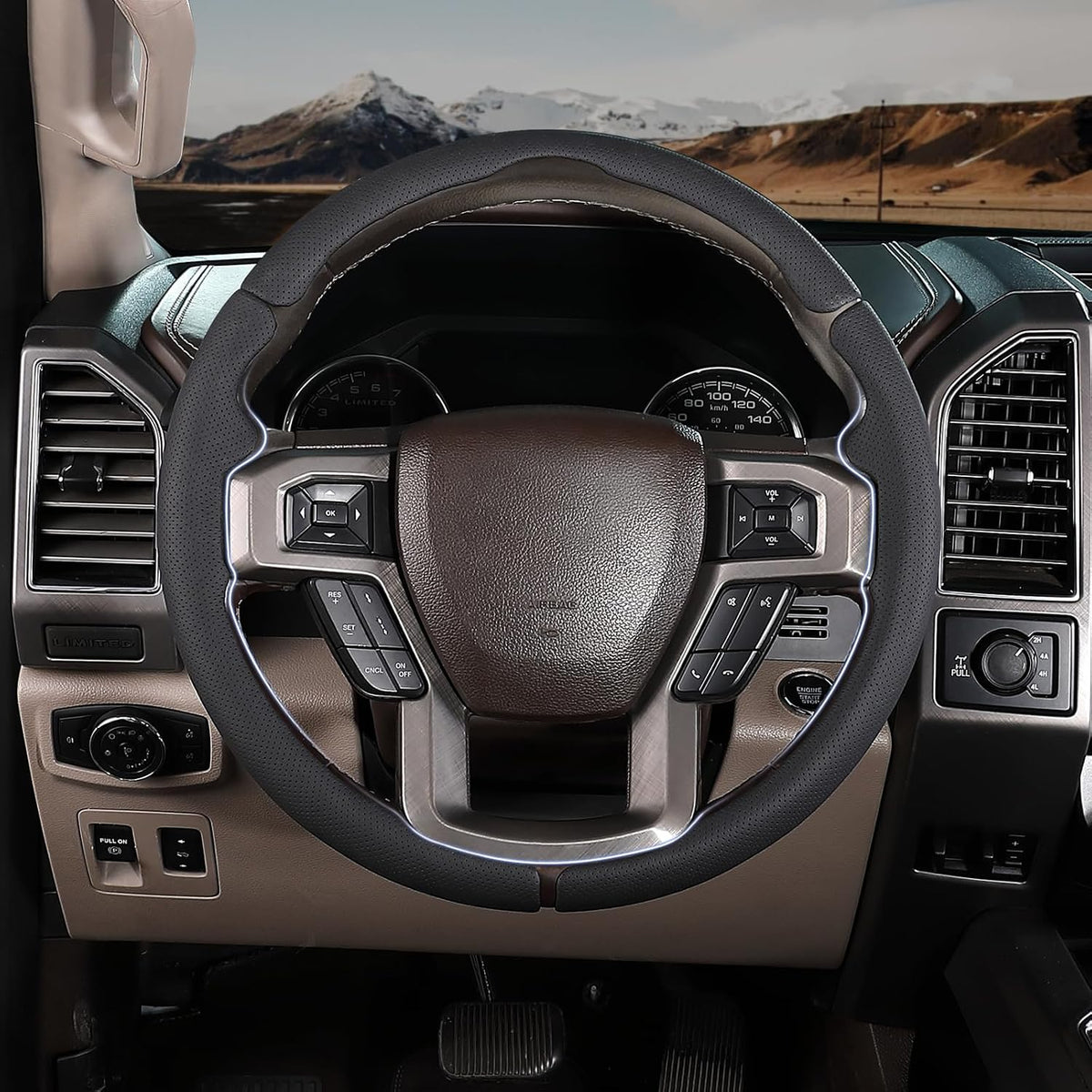 Steering Wheel Cover for Ford F150/F250/F350/F450/F550/Expedition