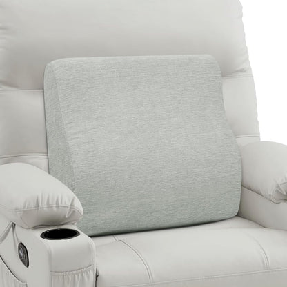 Back Support Pillow for Recliner Dual Layer Lumbar Support Pillow with Gel Memory Foam Ergonomic Orthopedic Couch Lumbar Cushions for Elderly Lower Back Pain Relief Washable Cover Brown
