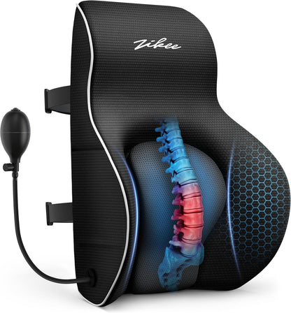 ZIKEE Lumbar Support Pillow with Adjustable Airbag for Back Pain Relief