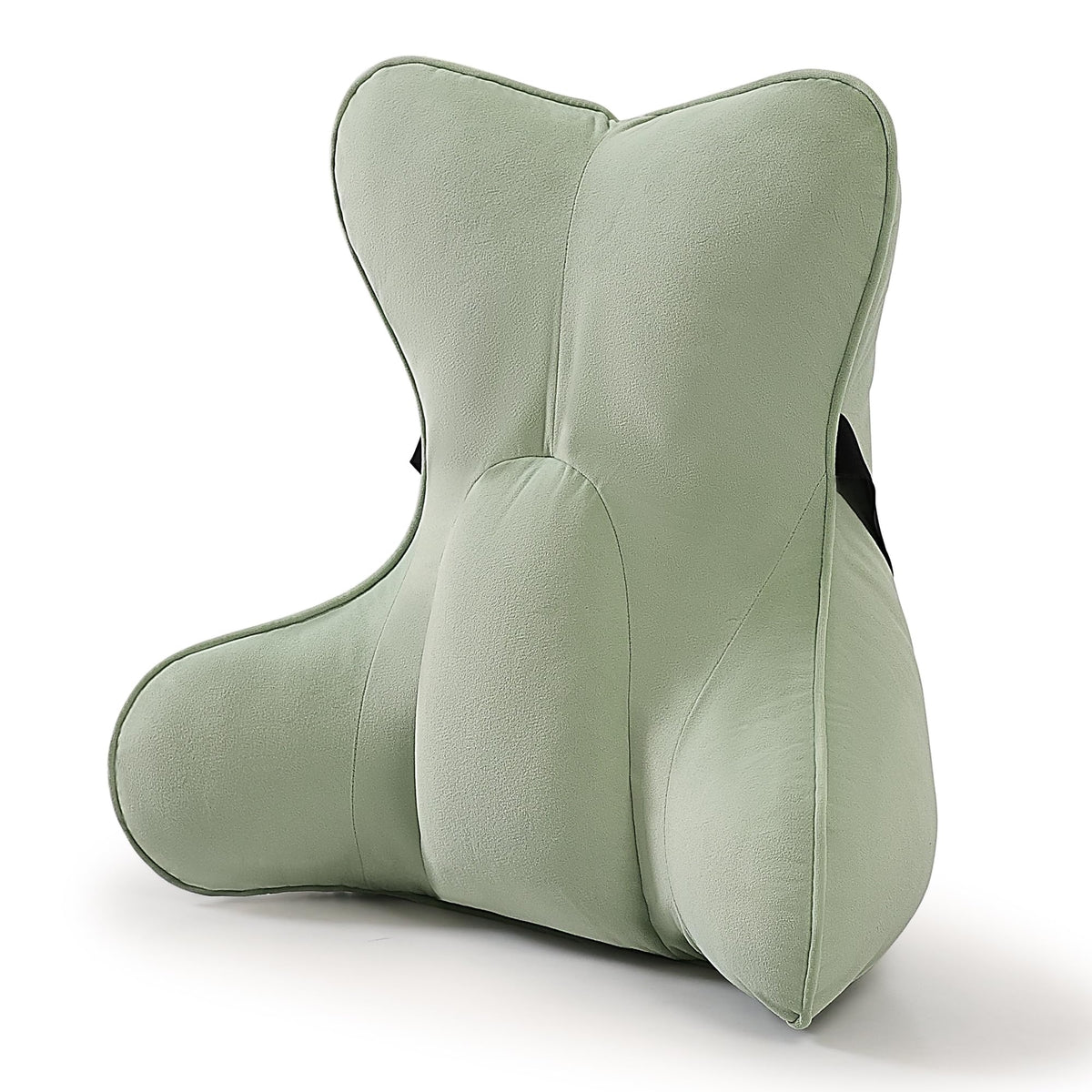 Lumbar Support Pillow for Office Chair, Back Support Cushion, Lumbar Pillow for Desk Chair, Ergonomic 3-Zone Back Cushion for Sitting Comfort, Misty White