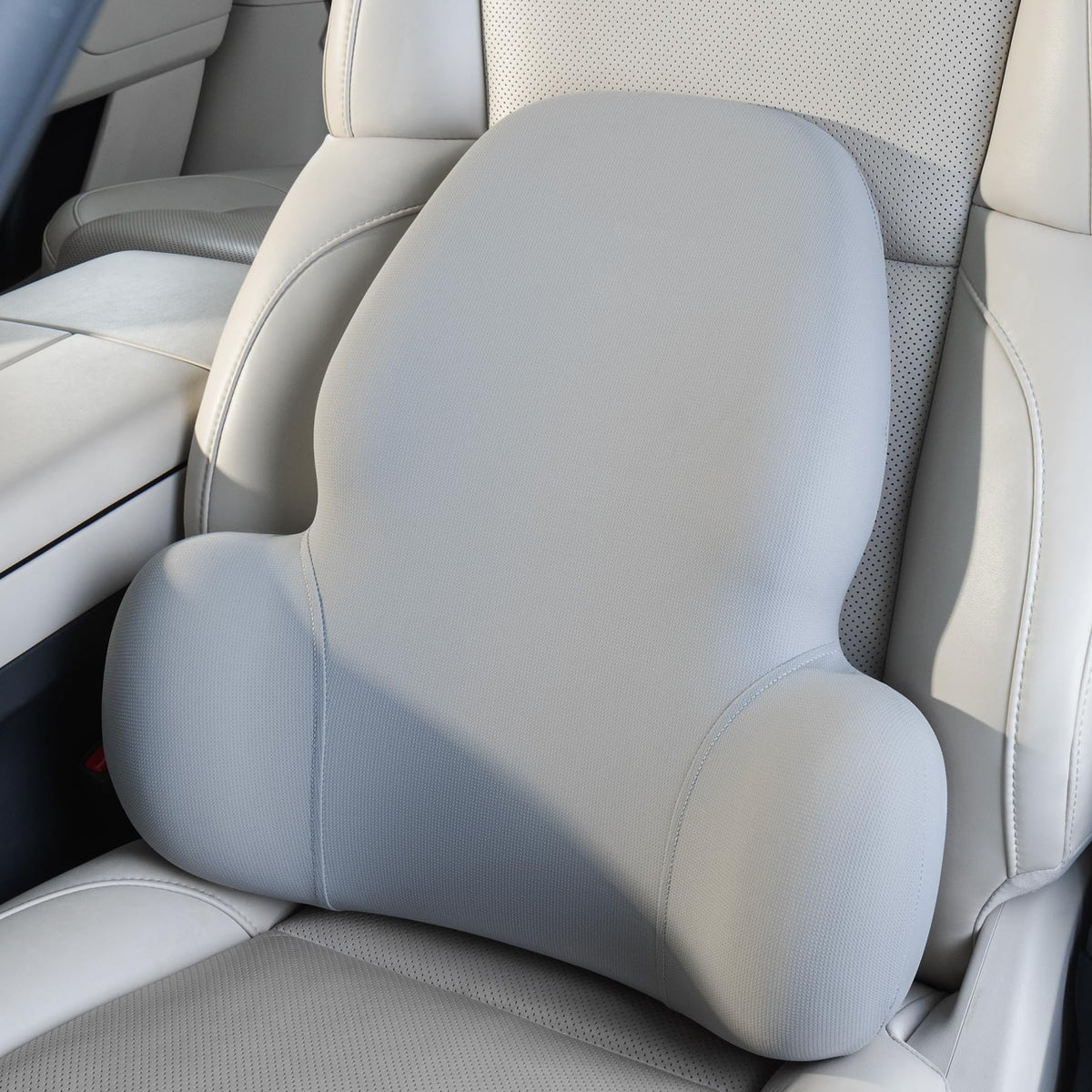 BABUR Memory Foam Lumbar Support Pillow for Car, Lower Back Pain Relief