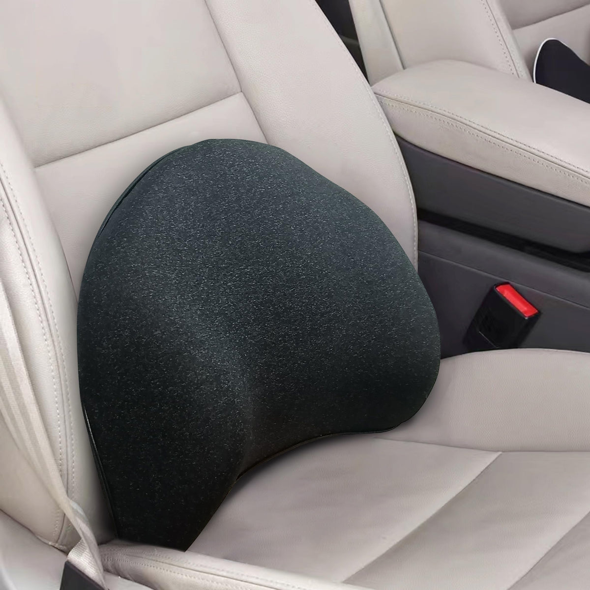 Super Cozy Lumbar Support Pillow for Car/Office Chair, 100% Memory Foam