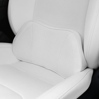 Lumbar Support Pillow for Car Seat, Office Chair, White, 1PC